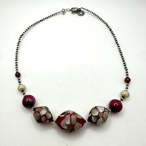 16” Signed,‎ Antica Murrina Italian Murano glass necklace!
